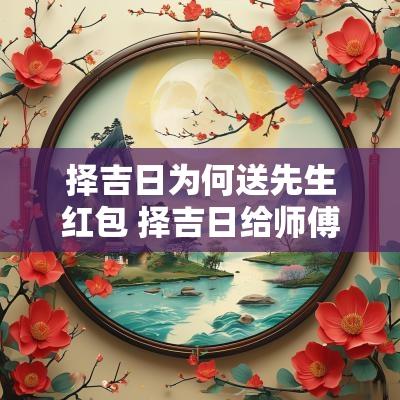 择吉日为何送先生红包 择吉日给师傅的钱叫什么