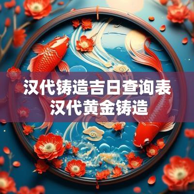 汉代铸造吉日查询表 汉代黄金铸造