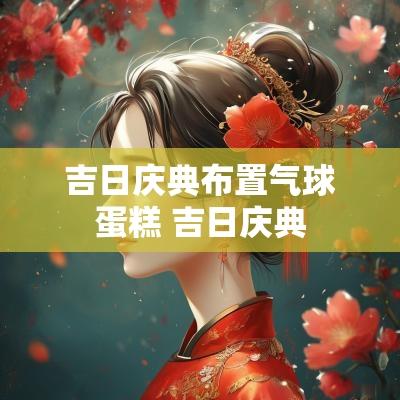 吉日庆典布置气球蛋糕 吉日庆典