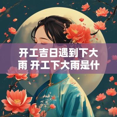 开工吉日遇到下大雨 开工下大雨是什么兆头