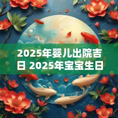 2025年婴儿出院吉日 2025年宝宝生日宴吉日