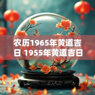 农历1965年黄道吉日 1955年黄道吉日一览表