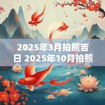2025年3月拍照吉日 2025年10月拍照吉日