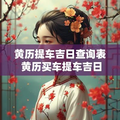 黄历提车吉日查询表 黄历买车提车吉日