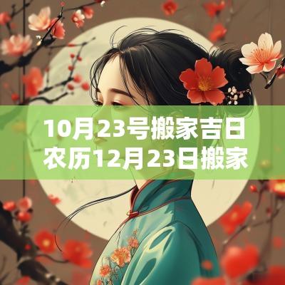 10月23号搬家吉日 农历12月23日搬家吉日