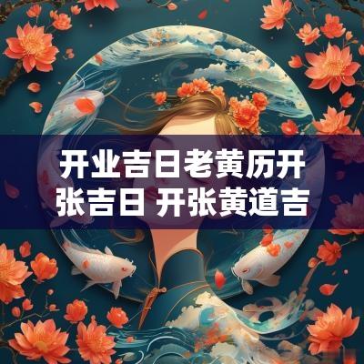 开业吉日老黄历开张吉日 开张黄道吉日老黄历