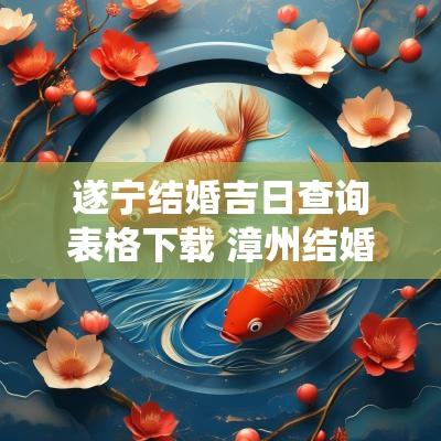遂宁结婚吉日查询表格下载 漳州结婚吉日查询系统下载