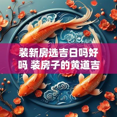 装新房选吉日吗好吗 装房子的黄道吉日