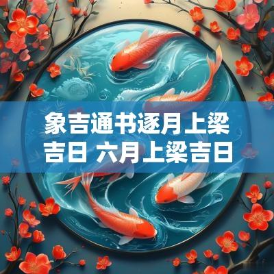 象吉通书逐月上梁吉日 六月上梁吉日查询表
