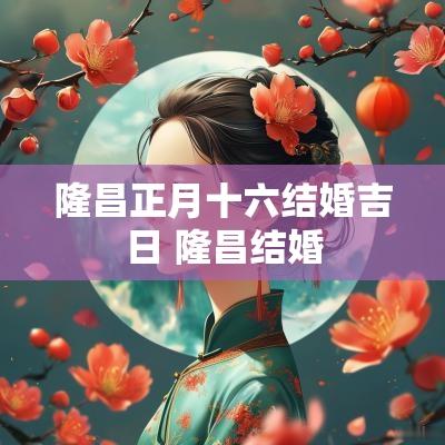 隆昌正月十六结婚吉日 隆昌结婚