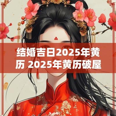 结婚吉日2025年黄历 2025年黄历破屋吉日