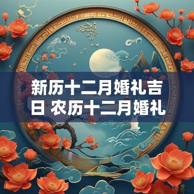 新历十二月婚礼吉日 农历十二月婚礼吉日