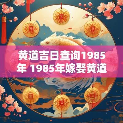黄道吉日查询1985年 1985年嫁娶黄道吉日