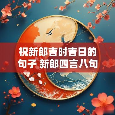 祝新郎吉时吉日的句子 新郎四言八句祝福语