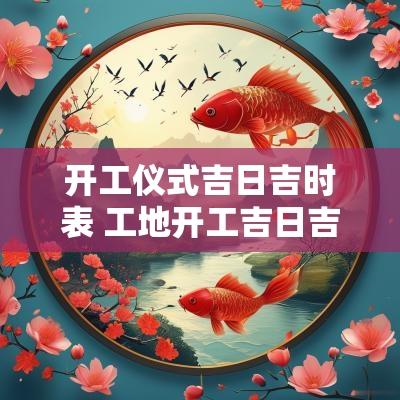 开工仪式吉日吉时表 工地开工吉日吉时查询