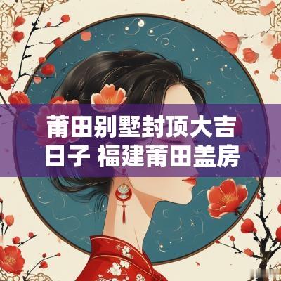 莆田别墅封顶大吉日子 福建莆田盖房封顶