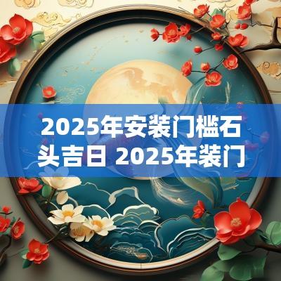 2025年安装门槛石头吉日 2025年装门槛石吉日