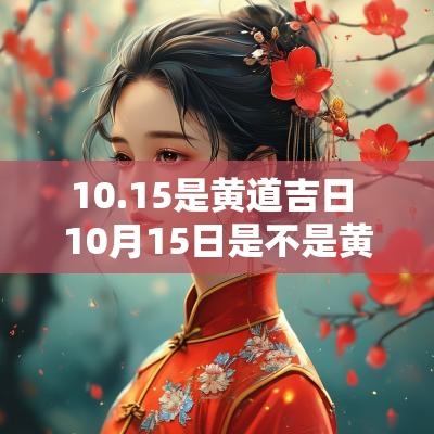 10.15是黄道吉日 10月15日是不是黄道吉日