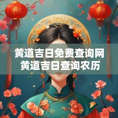 黄道吉日免费查询网 黄道吉日查询农历