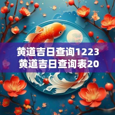 黄道吉日查询1223 黄道吉日查询表2025