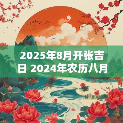 2025年8月开张吉日 2025年农历八月开张吉日