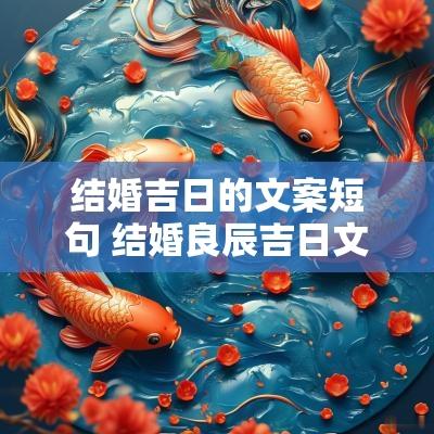 结婚吉日的文案短句 结婚良辰吉日文案