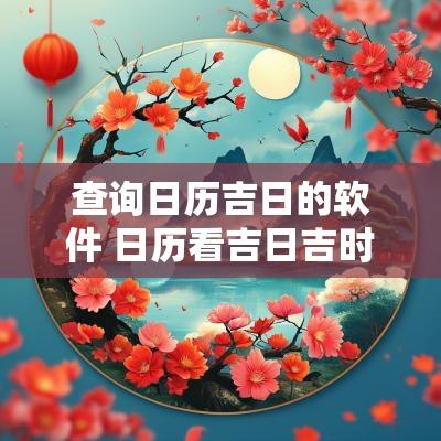 查询日历吉日的软件 日历看吉日吉时的软件