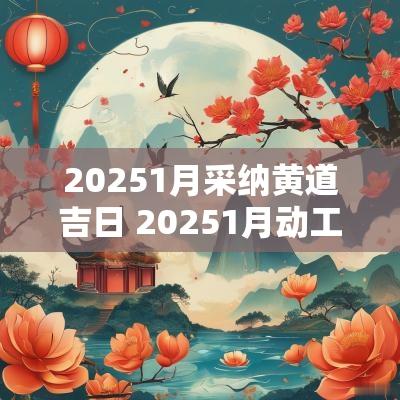 20251月采纳黄道吉日 20251月动工黄道吉日