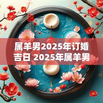 属羊男2025年订婚吉日 2025年属羊男结婚的月份