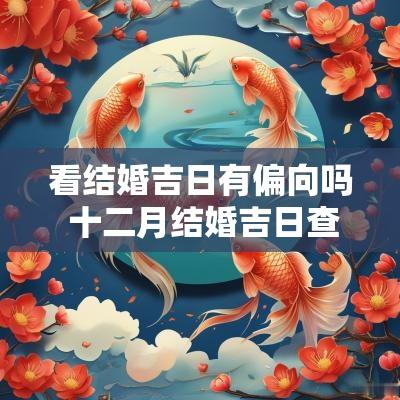 看结婚吉日有偏向吗 十二月结婚吉日查询