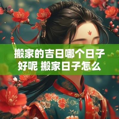 搬家的吉日哪个日子好呢 搬家日子怎么挑吉日