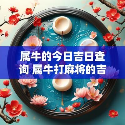 属牛的今日吉日查询 属牛打麻将的吉日表