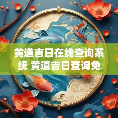 黄道吉日在线查询系统 黄道吉日查询免费吉日11月