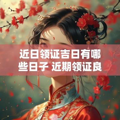 近日领证吉日有哪些日子 近期领证良辰吉日