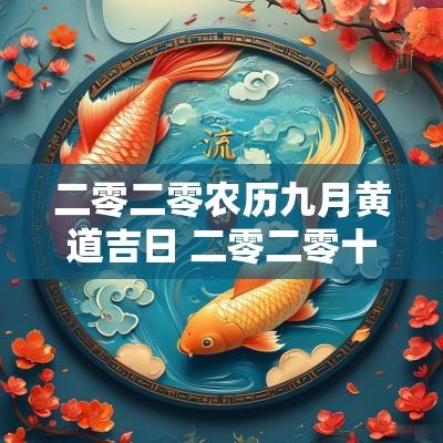 二零二零农历九月黄道吉日 二零二零十月黄道吉日