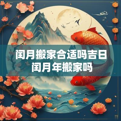 闰月搬家合适吗吉日 闰月年搬家吗