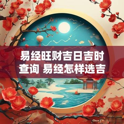 易经旺财吉日吉时查询 易经怎样选吉日吉时开业