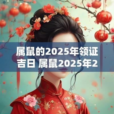 属鼠的2025年领证吉日 属鼠2025年2月哪天适宜领证