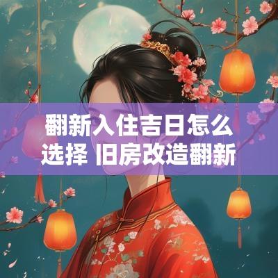 翻新入住吉日怎么选择 旧房改造翻新选择吉日