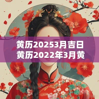 黄历20253月吉日 黄历2025年3月黄道吉日一览表