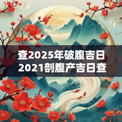 查2025年破腹吉日 2025剖腹产吉日查询表11月