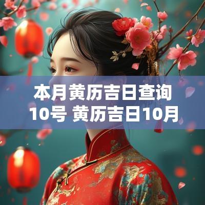 本月黄历吉日查询10号 黄历吉日10月查询