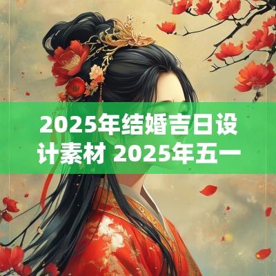 2025年结婚吉日设计素材 2025年五一结婚吉日