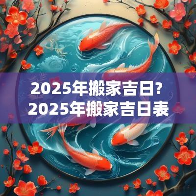 2025年搬家吉日? 2025年搬家吉日表2月份