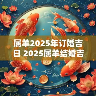 属羊2025年订婚吉日 2025属羊结婚吉日查询