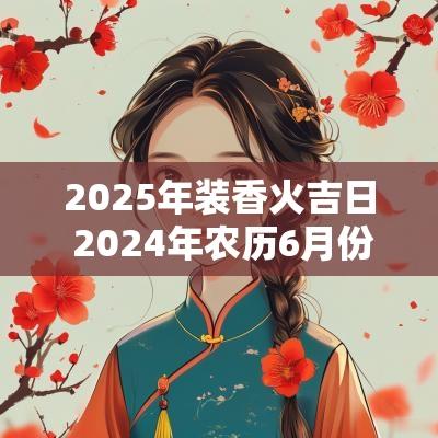2025年装香火吉日 2025年农历6月份安香火吉日