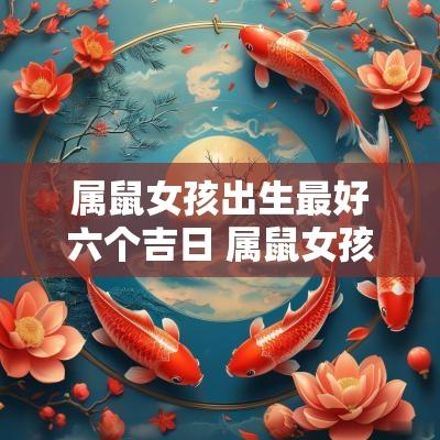 属鼠女孩出生最好六个吉日 属鼠女孩出生的四个最佳时辰