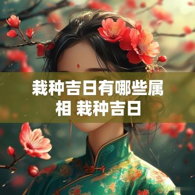栽种吉日有哪些属相 栽种吉日