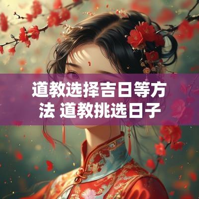 道教选择吉日等方法 道教挑选日子