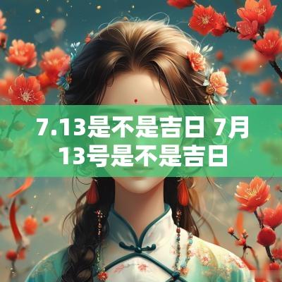 7.13是不是吉日 7月13号是不是吉日